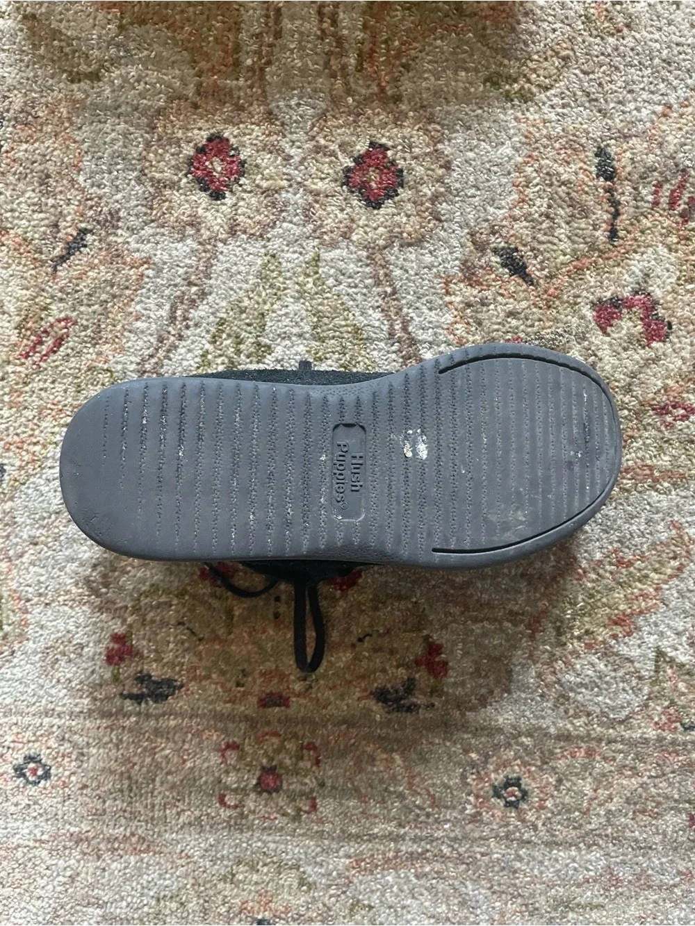 Hush Puppies Kids Black Suede Chukka Moccasin Shoes